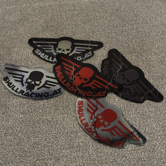 Skull Racing Sticker - 5 Stk